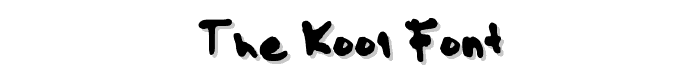 The Kool Font font